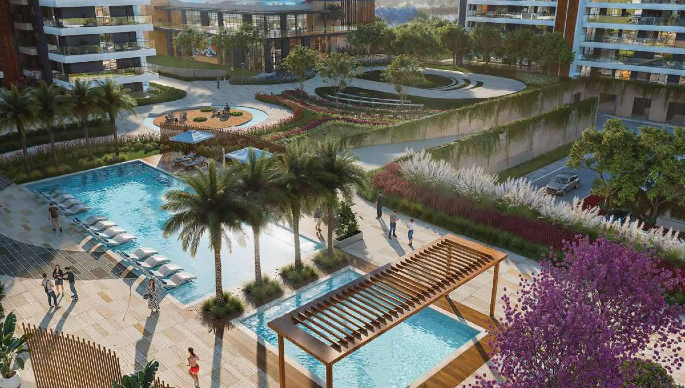 Sobha clubhouse and pool amenities